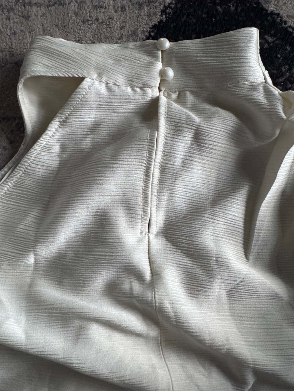 Commense Satin Draped High Neck Sleeveless Top - Picture 3 of 4